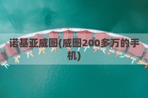 诺基亚威图(威图200多万的手机)