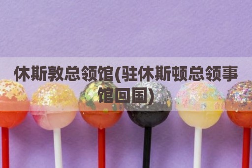 休斯敦总领馆(驻休斯顿总领事馆回国)