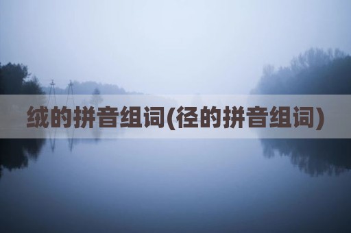 绒的拼音组词(径的拼音组词)