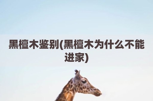 黑檀木鉴别(黑檀木为什么不能进家)