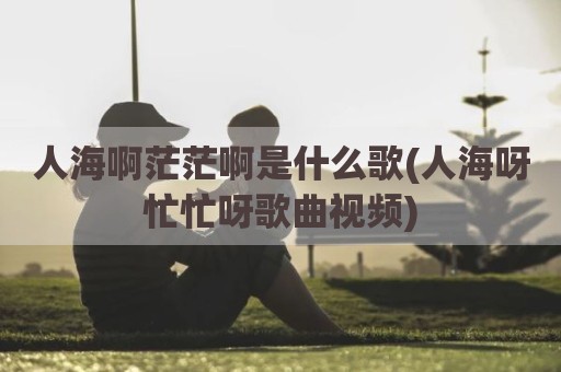 人海啊茫茫啊是什么歌(人海呀忙忙呀歌曲视频)