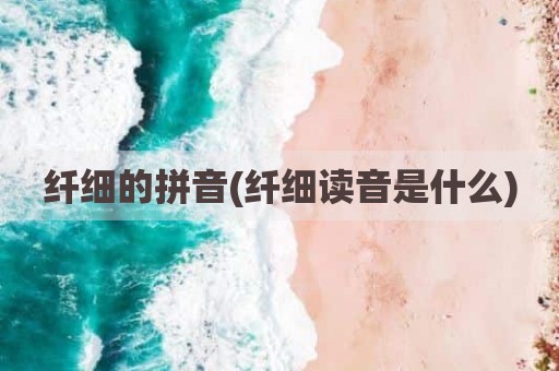 纤细的拼音(纤细读音是什么)