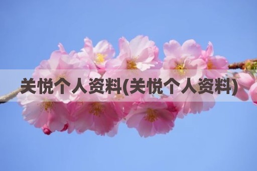 关悦个人资料(关悦个人资料)
