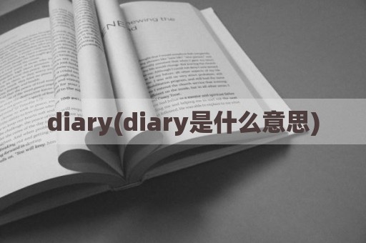 diary(diary是什么意思)