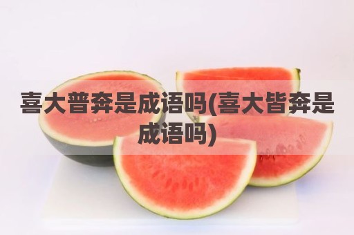 喜大普奔是成语吗(喜大皆奔是成语吗)
