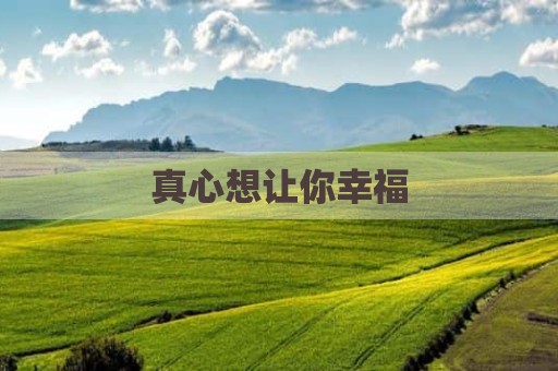 真心想让你幸福