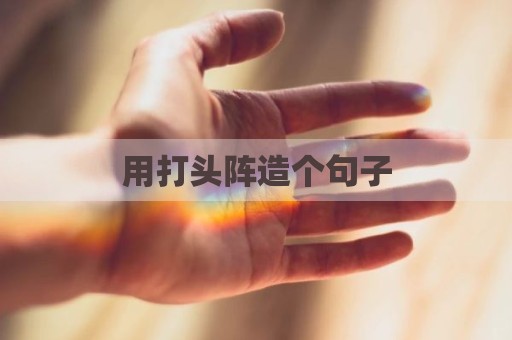用打头阵造个句子