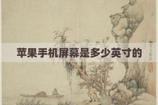 苹果手机屏幕是多少英寸的