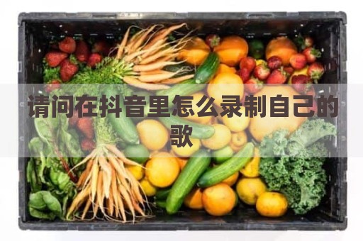 请问在抖音里怎么录制自己的歌