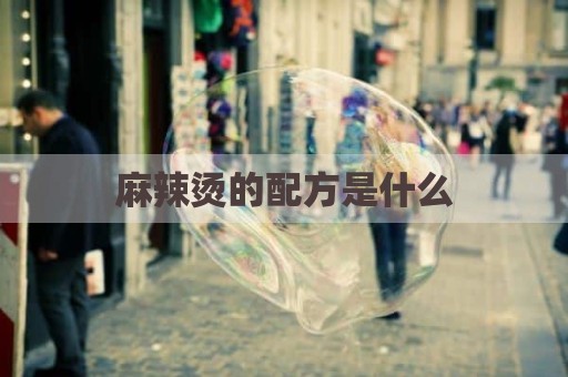 麻辣烫的配方是什么