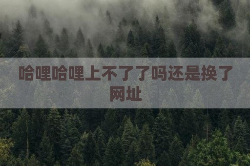 哈哩哈哩上不了了吗还是换了网址