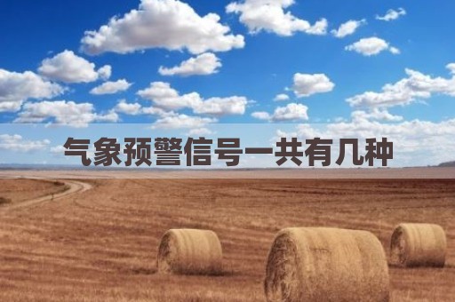 气象预警信号一共有几种