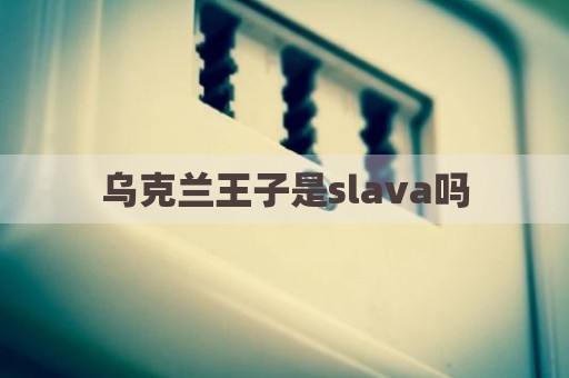 乌克兰王子是slava吗