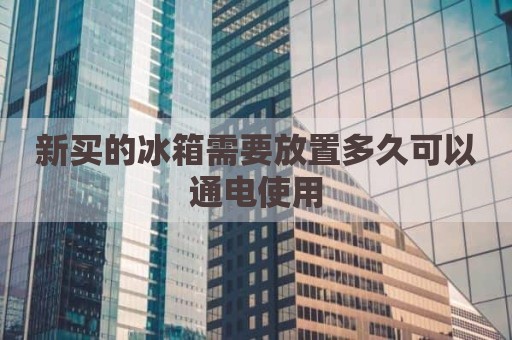 新买的冰箱需要放置多久可以通电使用