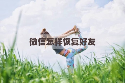 微信怎样恢复好友