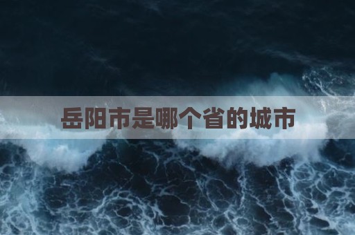 岳阳市是哪个省的城市