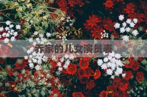 乔家的儿女演员表