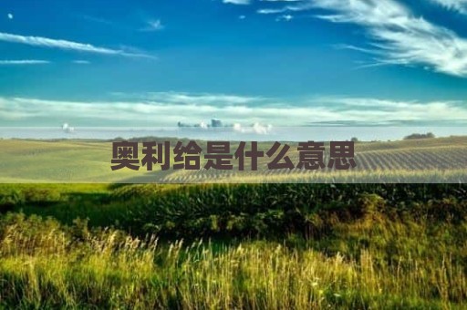 奥利给是什么意思
