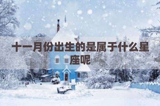 十一月份出生的是属于什么星座呢