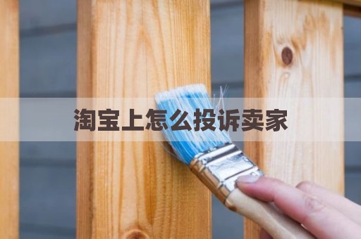 淘宝上怎么投诉卖家