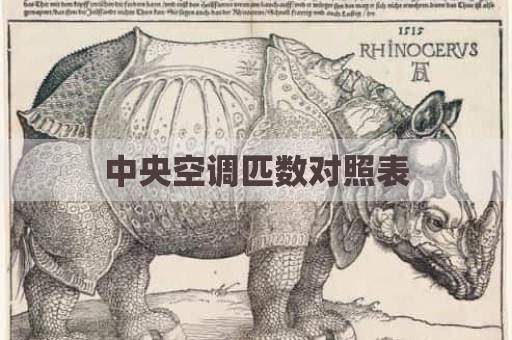 中央空调匹数对照表