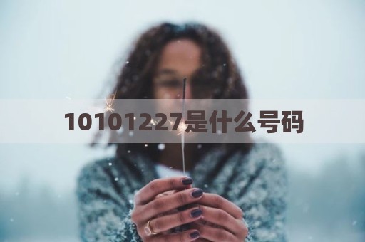 10101227是什么号码