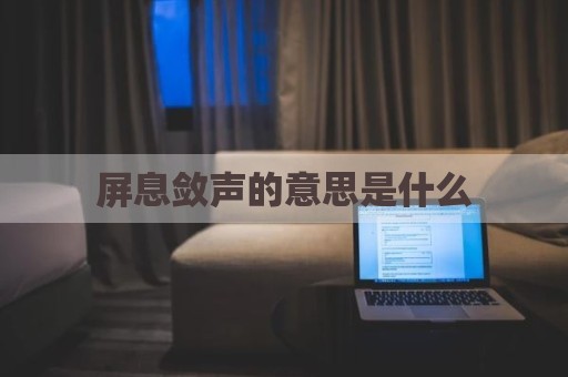 屏息敛声的意思是什么