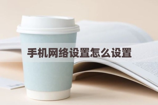 手机网络设置怎么设置