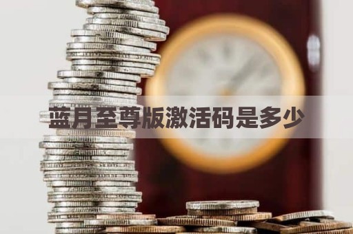 蓝月至尊版激活码是多少