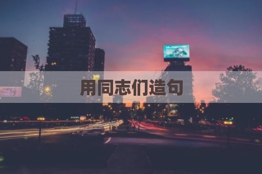 用同志们造句