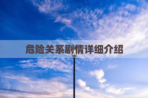 危险关系剧情详细介绍