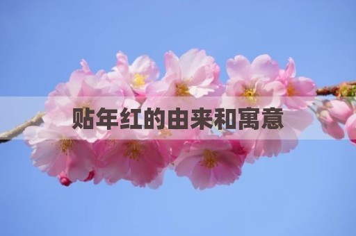贴年红的由来和寓意