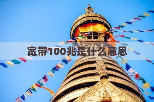 宽带100兆是什么意思