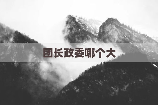 团长政委哪个大