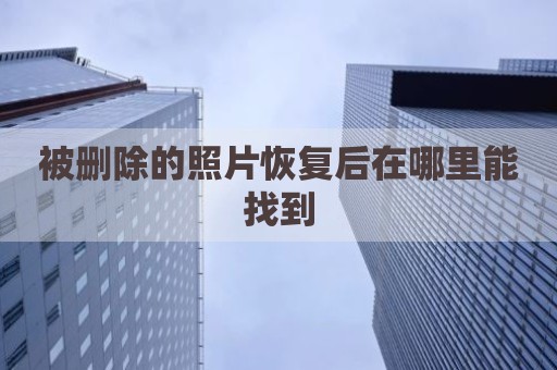 被删除的照片恢复后在哪里能找到