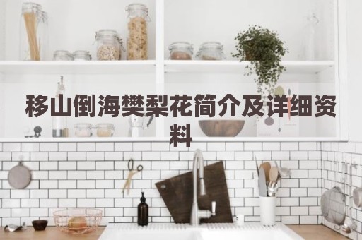 移山倒海樊梨花简介及详细资料