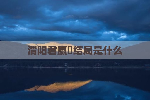 渭阳君嬴傒结局是什么