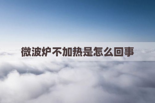 微波炉不加热是怎么回事