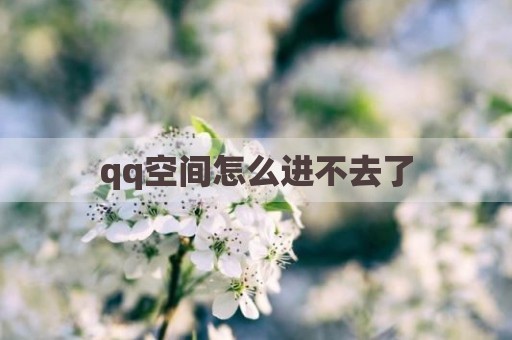 qq空间怎么进不去了