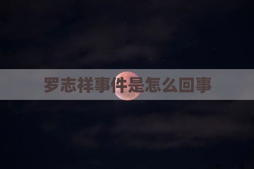 罗志祥事件是怎么回事