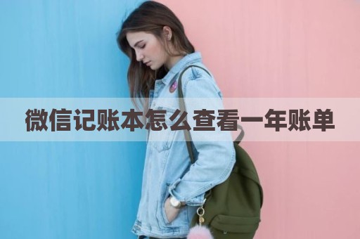 微信记账本怎么查看一年账单