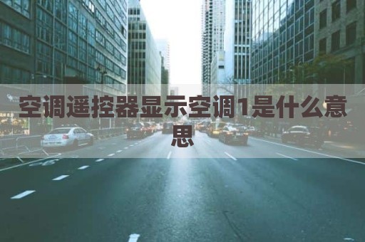 空调遥控器显示空调1是什么意思