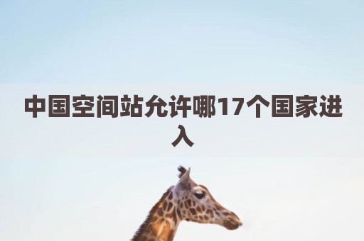 中国空间站允许哪17个国家进入