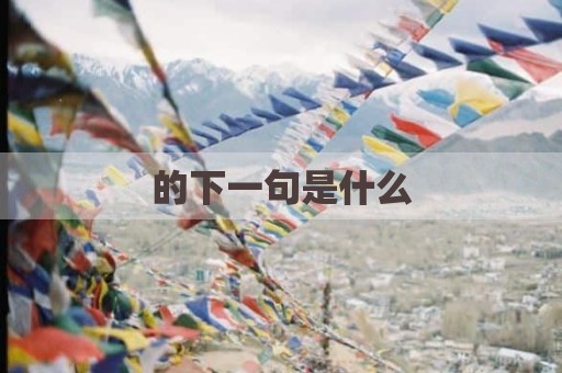 的下一句是什么