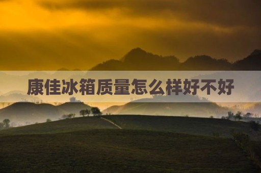 康佳冰箱质量怎么样好不好
