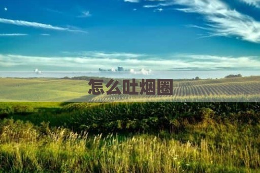 怎么吐烟圈