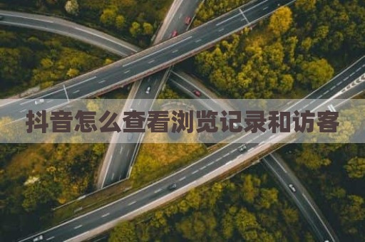 抖音怎么查看浏览记录和访客