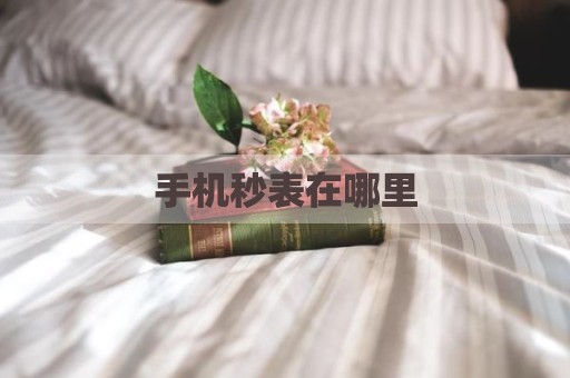 手机秒表在哪里