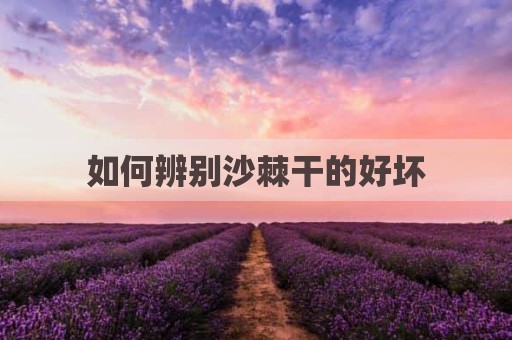 如何辨别沙棘干的好坏