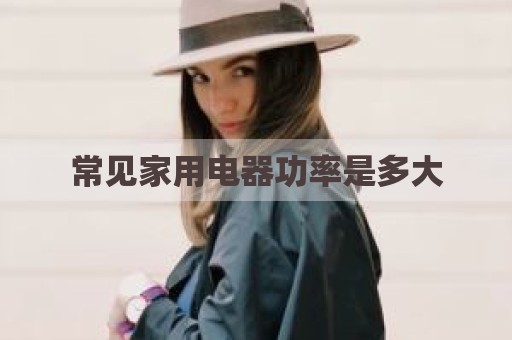 常见家用电器功率是多大